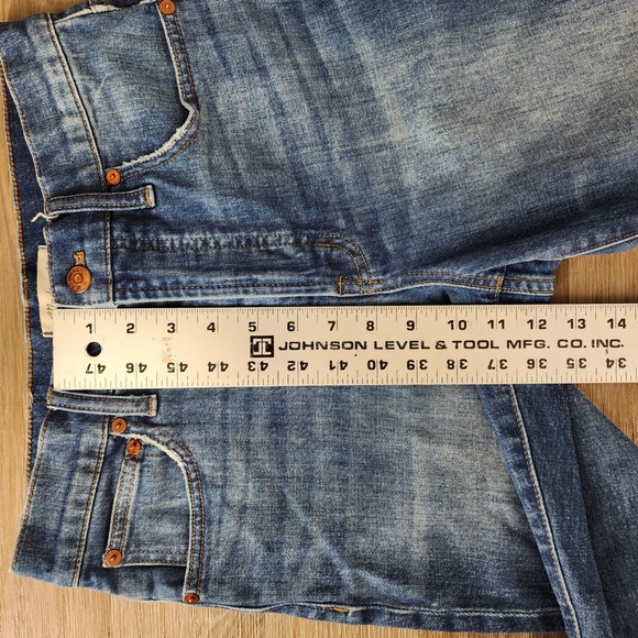 Madewell The Perfect Vintage Crop Jean Distressed Blue Denim Women's Size 27 - Picture 7 of 13